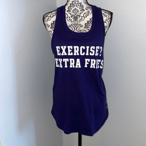 PINK Exercise Extra Fries tank top - Picture 2 of 5